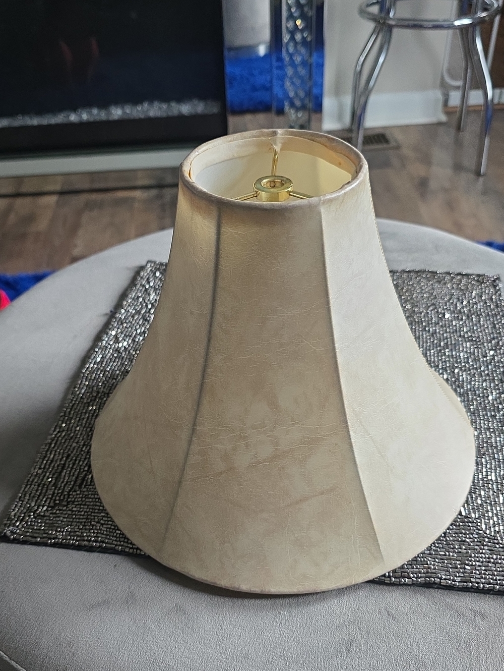 Source Unknown Cream Bell Lampshade